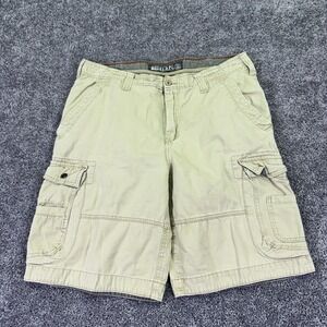 Bailey's Pt. Cargo Shorts Mens 36 Beige Cotton Canvas Pockets Outdoor Workwear